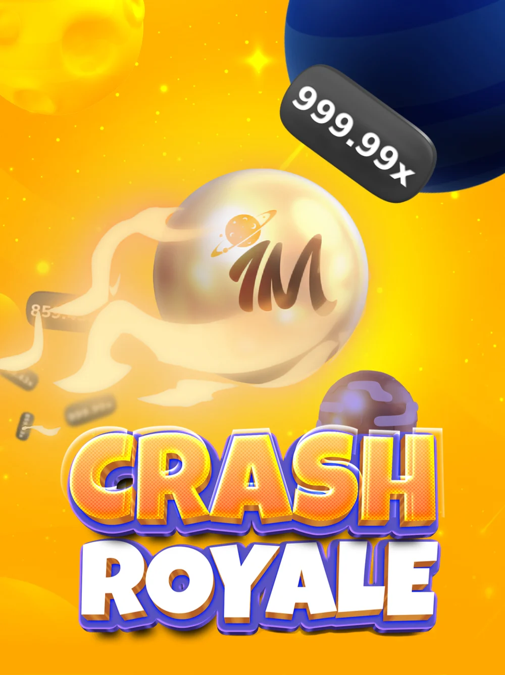Juego crash con ritmo de torneo y visual competitivo.