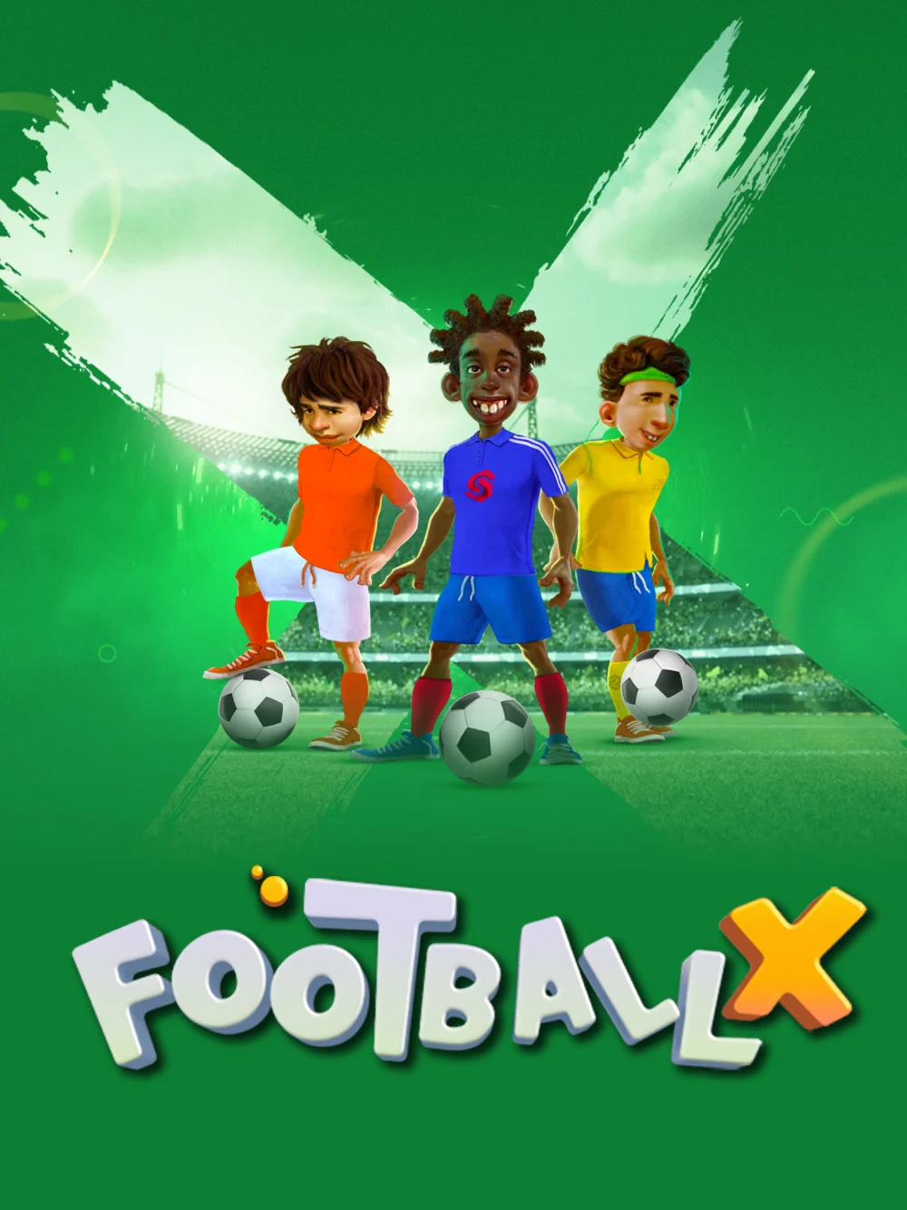 Juego con temática de fútbol y apuestas deportivas visuales.